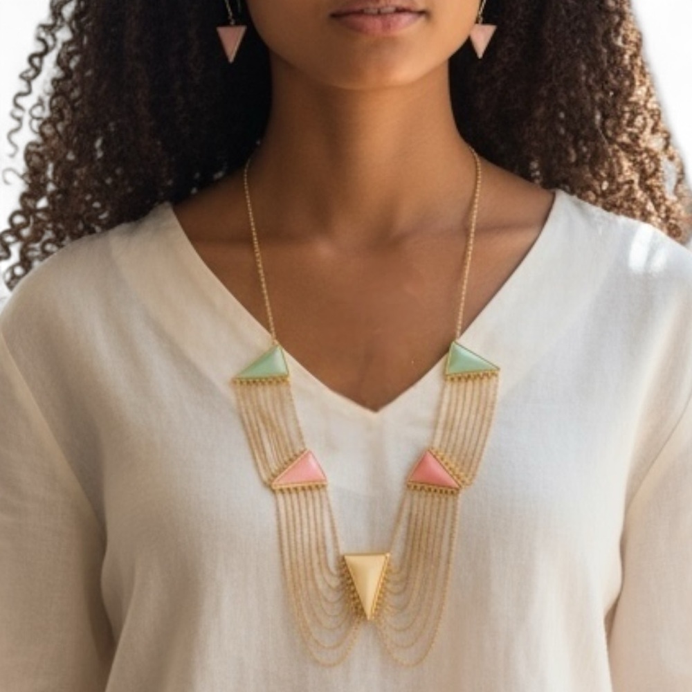 BEAUTIFUL MODERN ART DECO JEWELRY SET